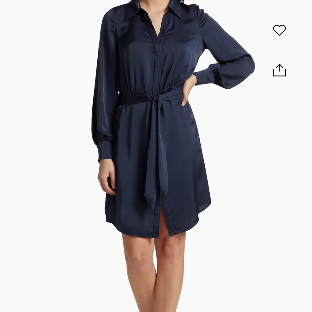 NWT Ramy Brook Ayla shirt dress size 2 color Navy